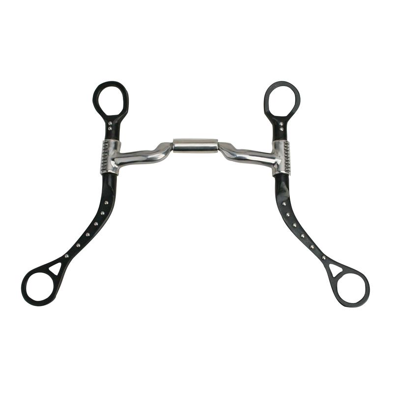 Myler MBB Black Steel Flat Shank with Mullen Low Ported Barrel MB 06