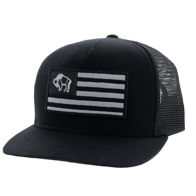 Hooey Black American Buffalo Flag Cap