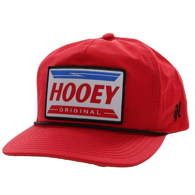 Hooey High Profile Red Cap-Hooey Original Patch