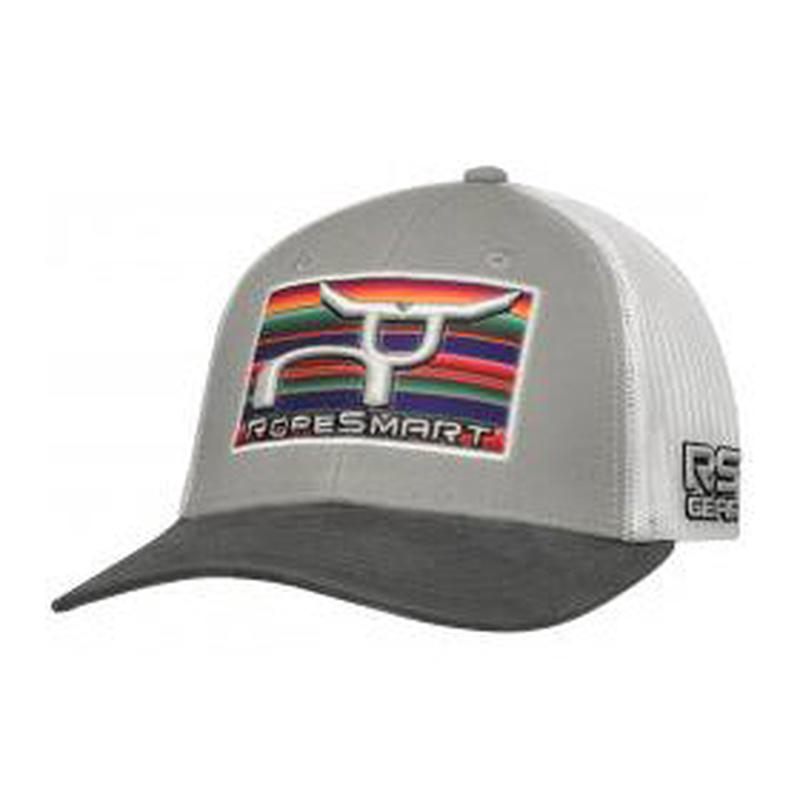 Rope Smart Gray Serape Logo Cap