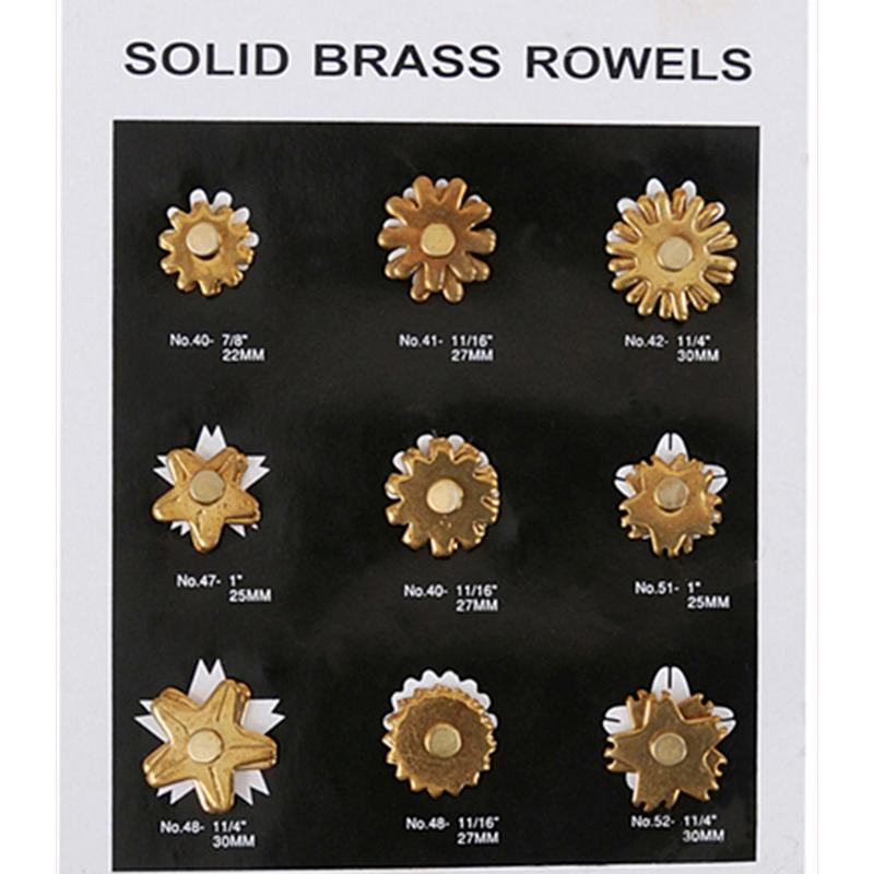 American Heritage Equine Brass Spoke Rowells