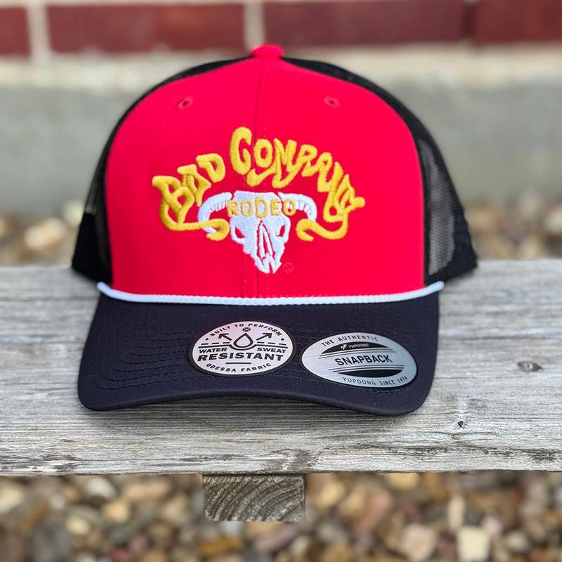 Bad Company Rodeo Red/Black/Yellow Cap