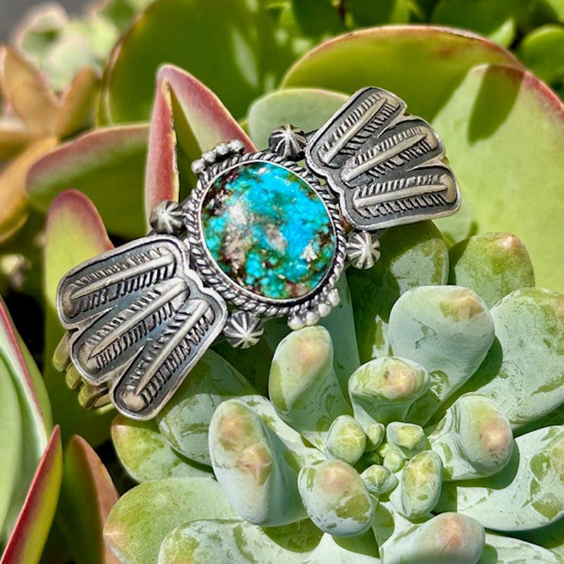 "Bella" Sonoran Gold Feather Cuff