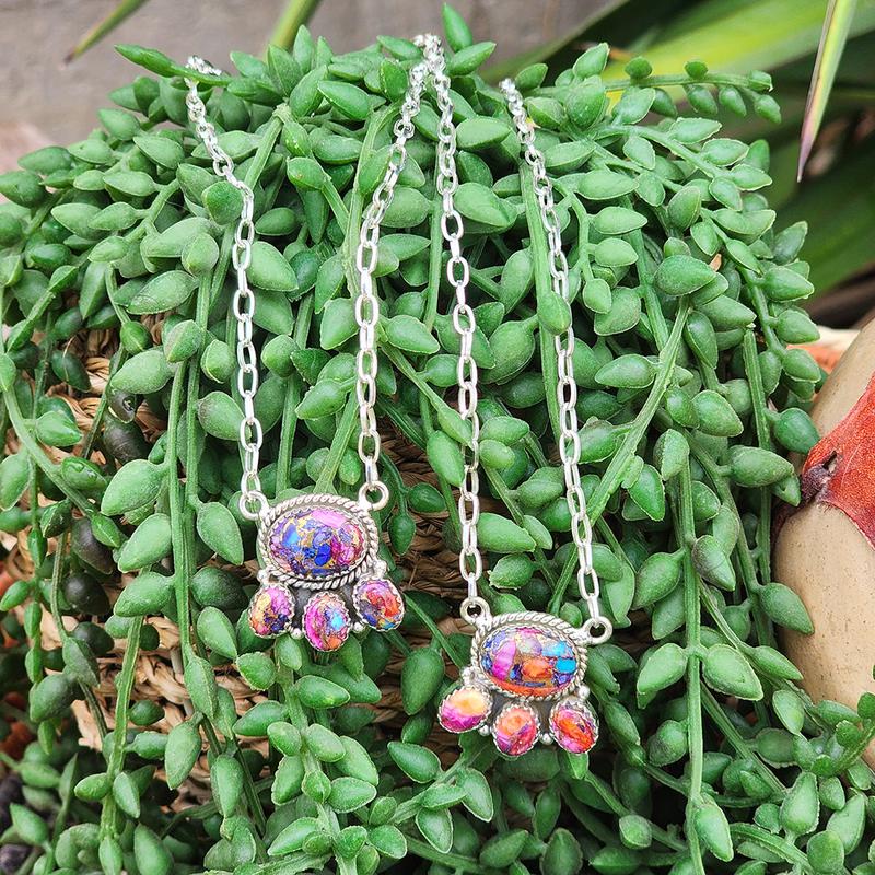 "Liv" 4 Stone Dahlia Necklace