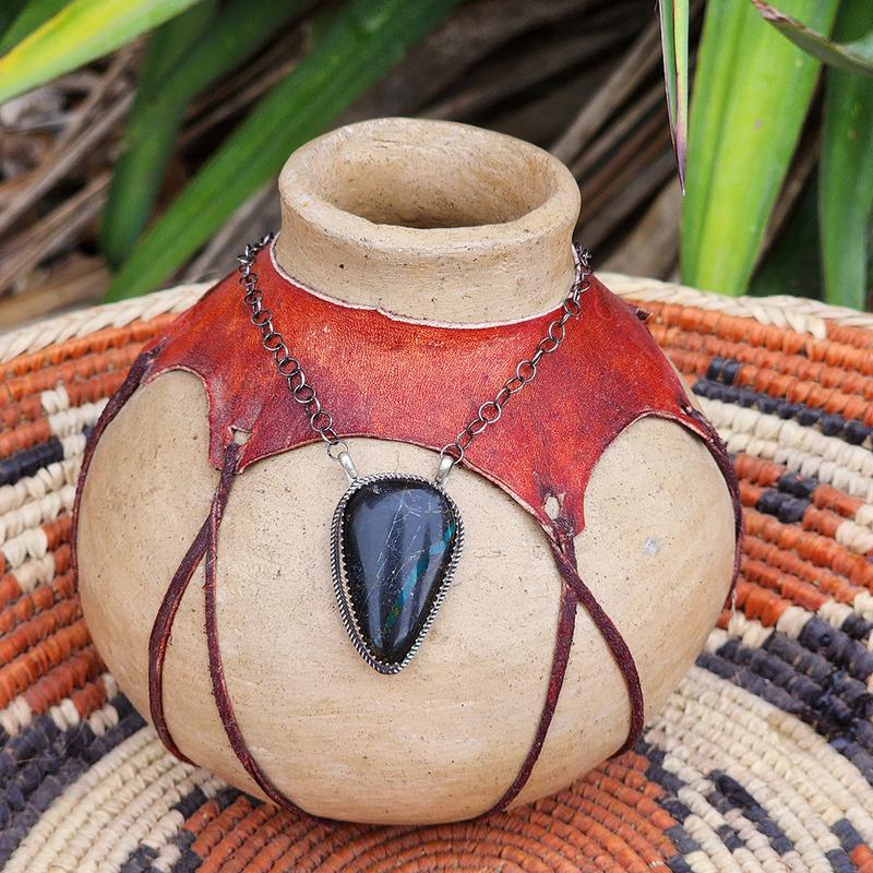 "Seis" Tia Long Blue Moon Necklace