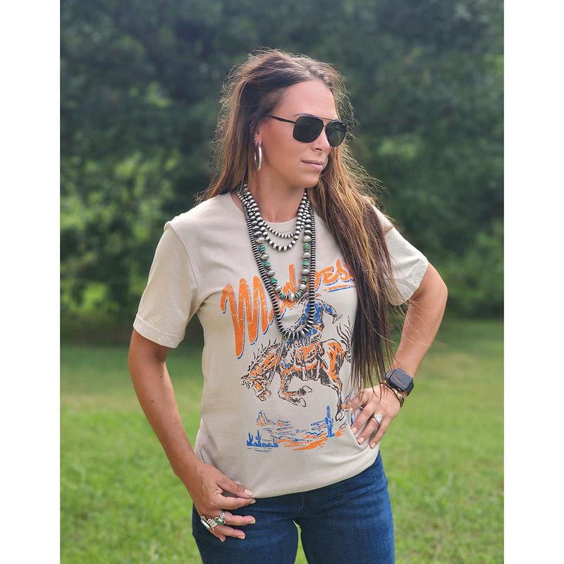 Tan Midwest Rodeo Graphic Tee