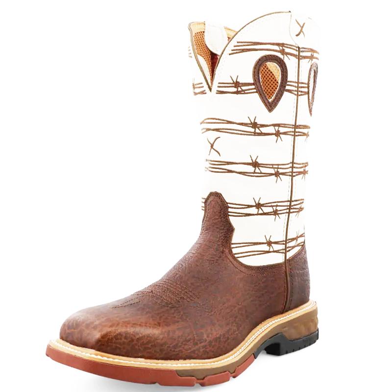 Twisted X Men's Elephant Print Alloy Toe Pull-On Work Boot