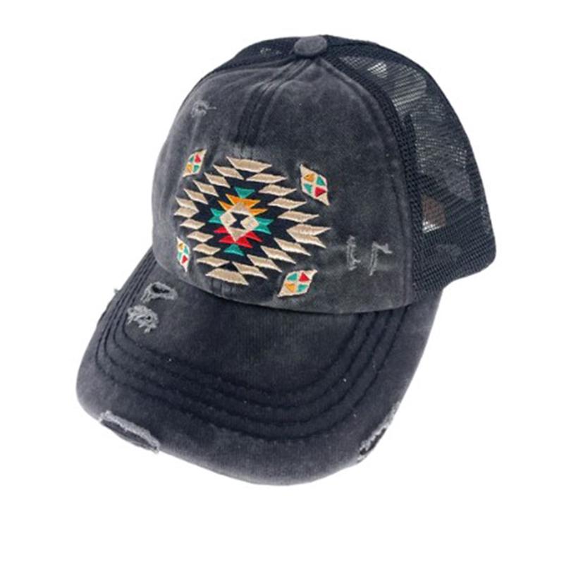 Aztec Criss Cross Pony Cap