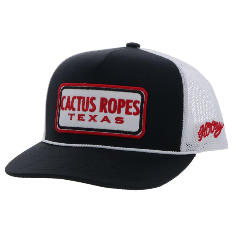 Hooey Cactus Ropes Black & White Cap
