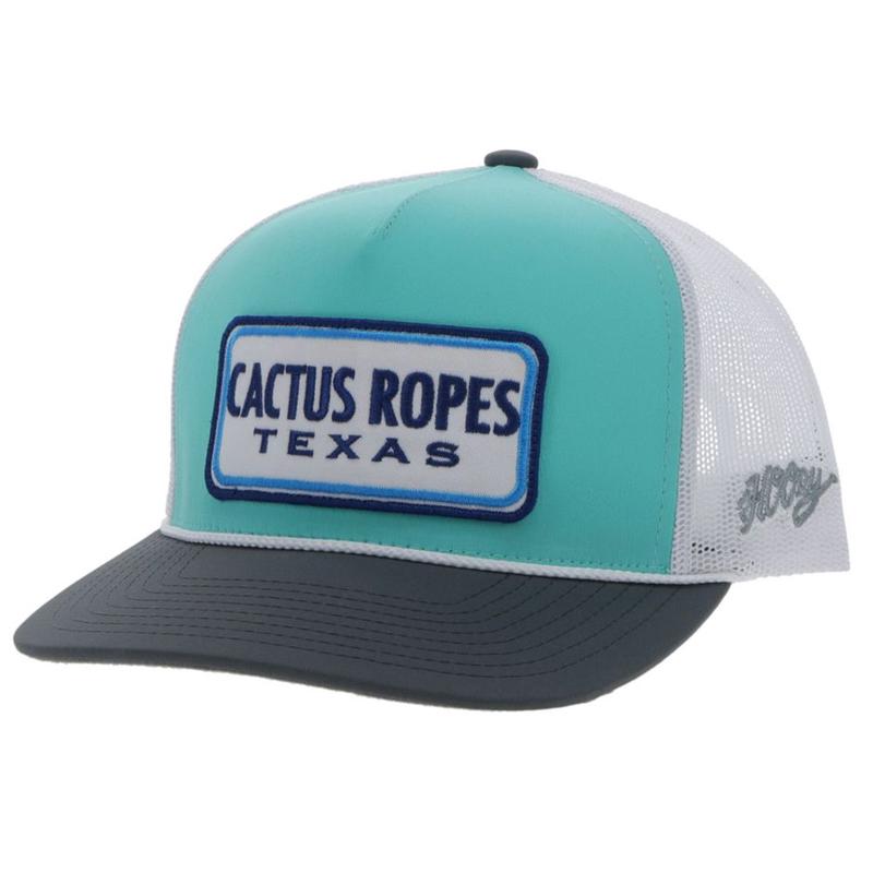 Hooey Cactus Ropes Mint & White Cap