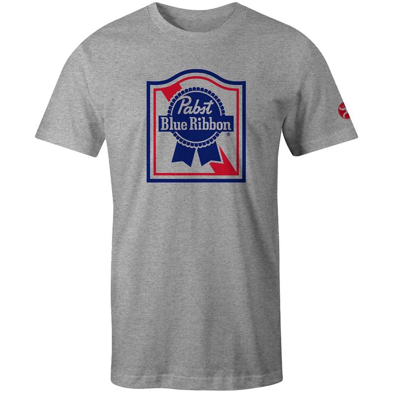 Hooey Men's Grey Pabst Blue Ribbon Tee