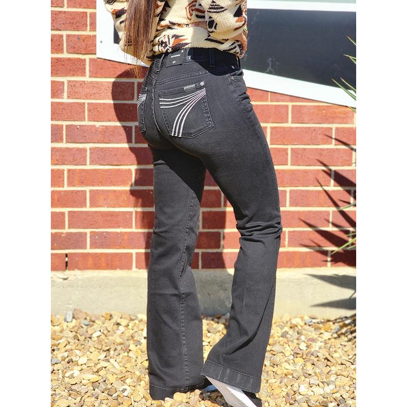 7 For All ManKind Black Salem Tailorless Jean