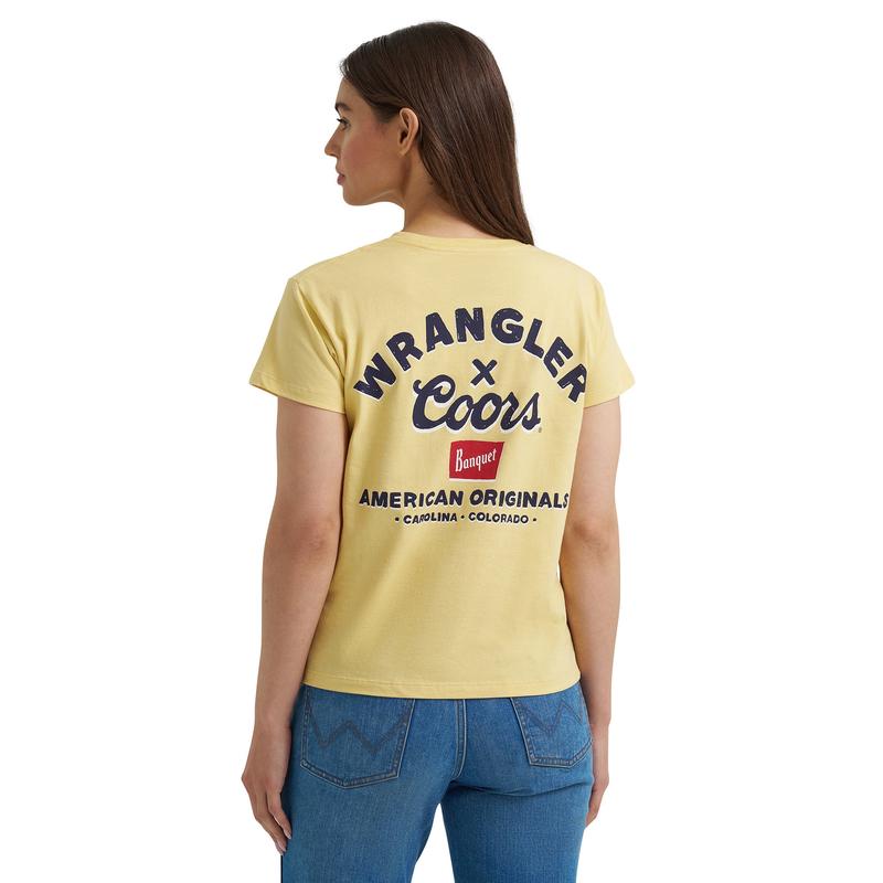 Wrangler Women's Yellow Coors Tee