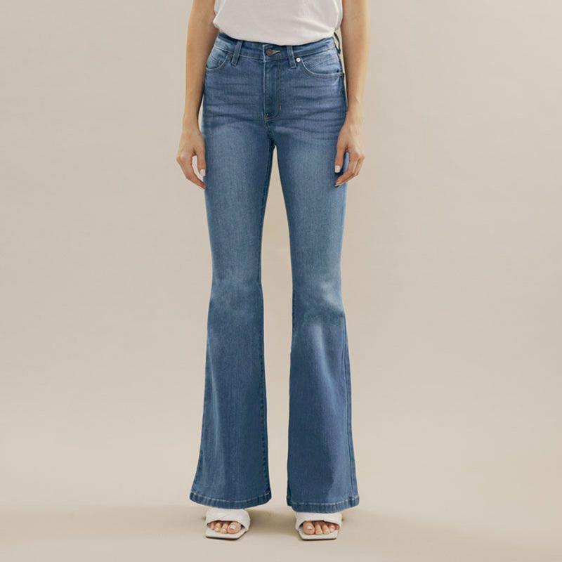 Kancan Medium Washed High Rise Super Flare Jeans