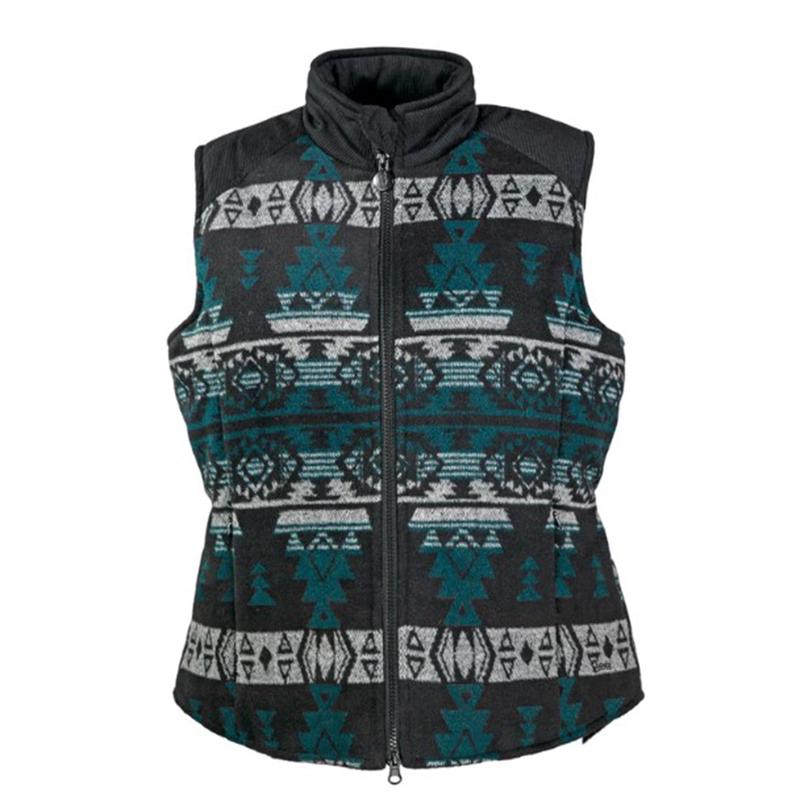 Outback Trading Women's Black Aztec Maybelle Vest
