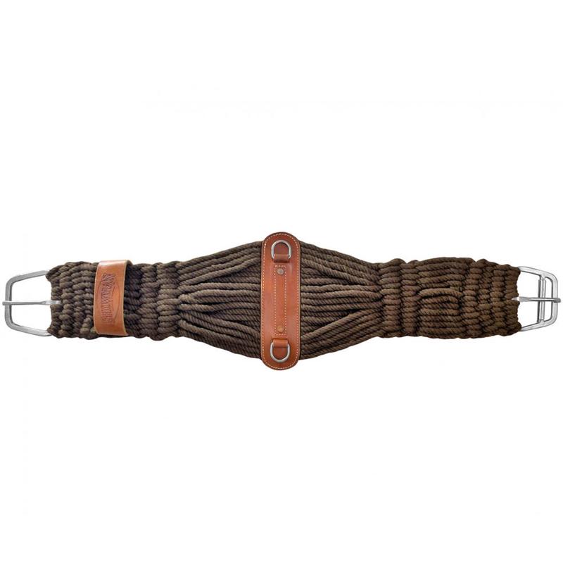 Showman Brown Cotton Roper Girth