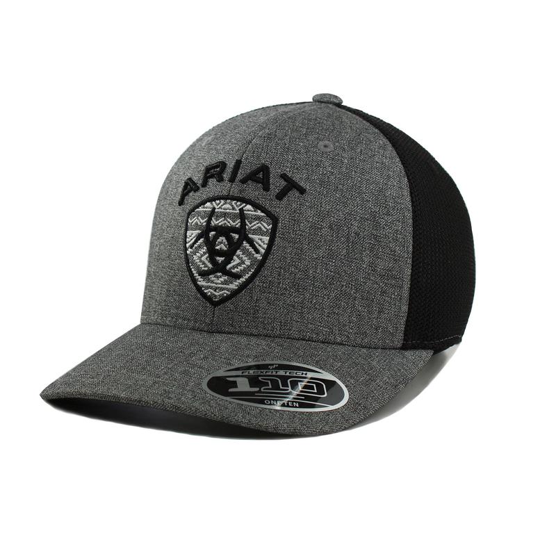 Ariat Grey Aztec Logo Cap