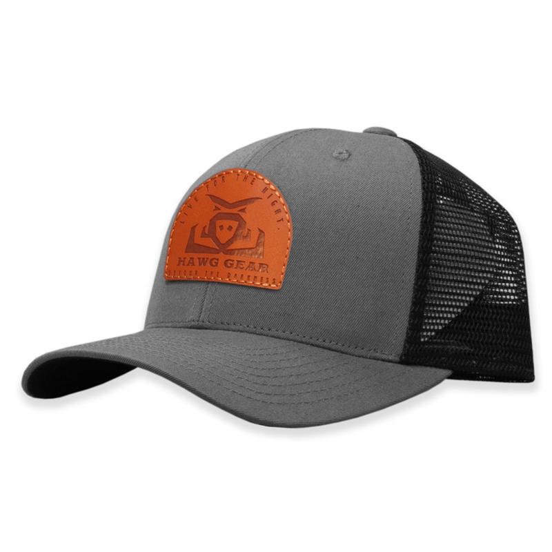 Rope Smart Grey & Black Hawg Gear Cap