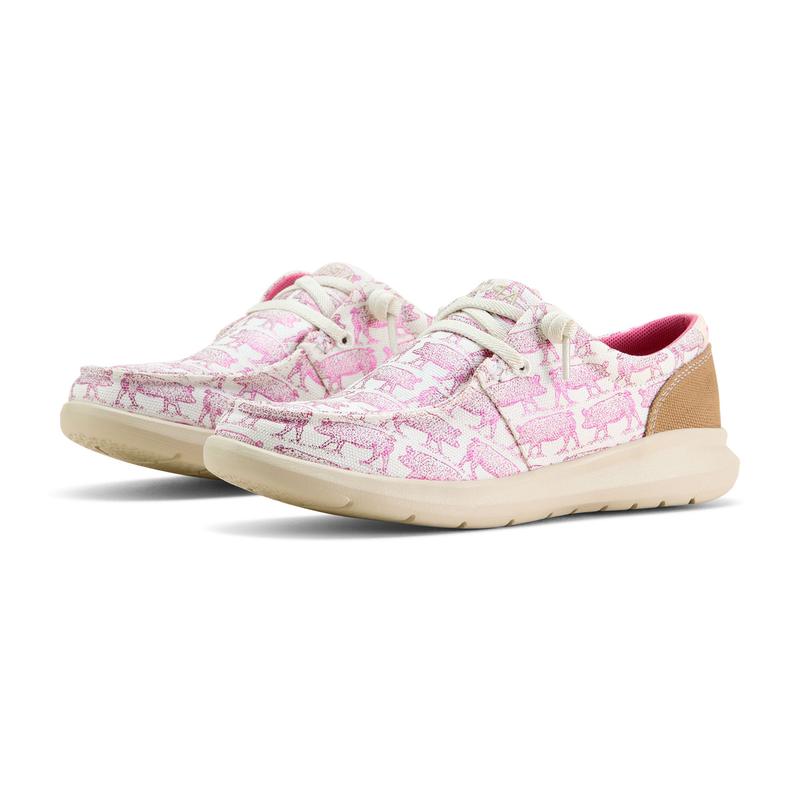 Ariat Pink Pig Print Hilo Shoes