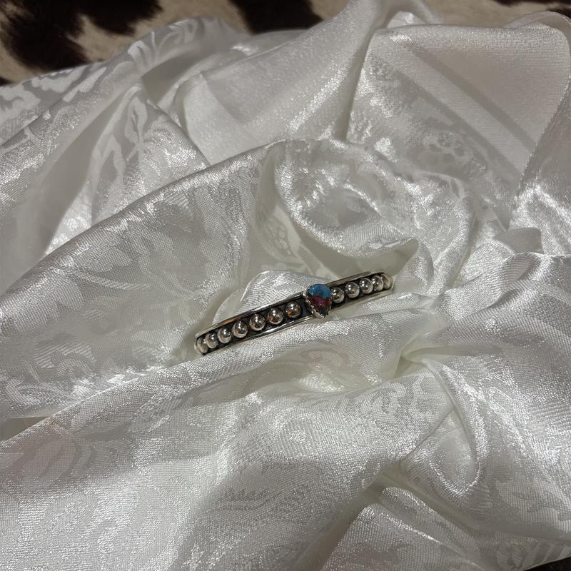 "Fiona" Small Stone Sterling Silver Bracelet