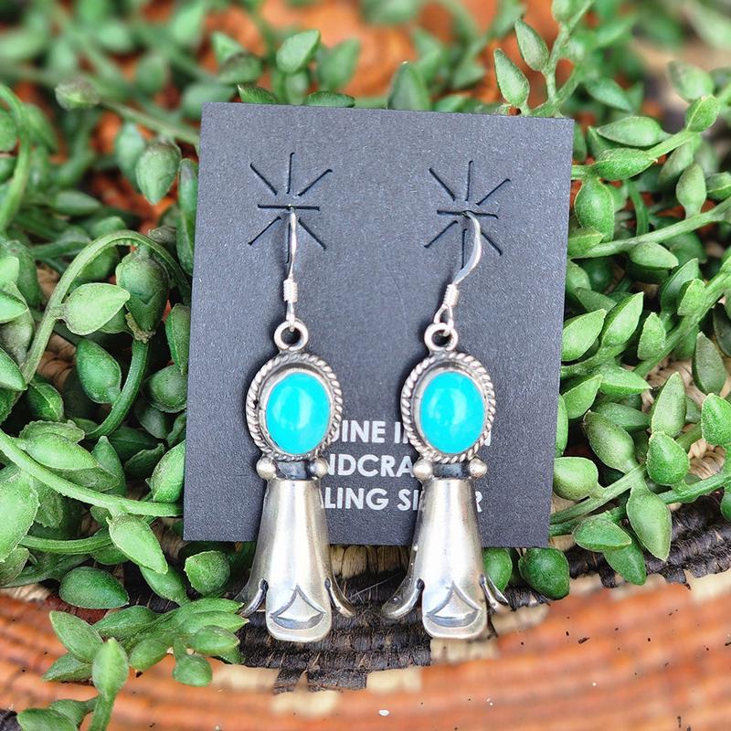 "Jera" Turquoise Blossom Earrings