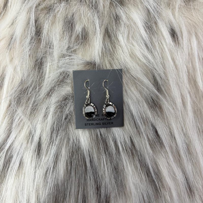 "Justin" White Buffalo Circle Earrings