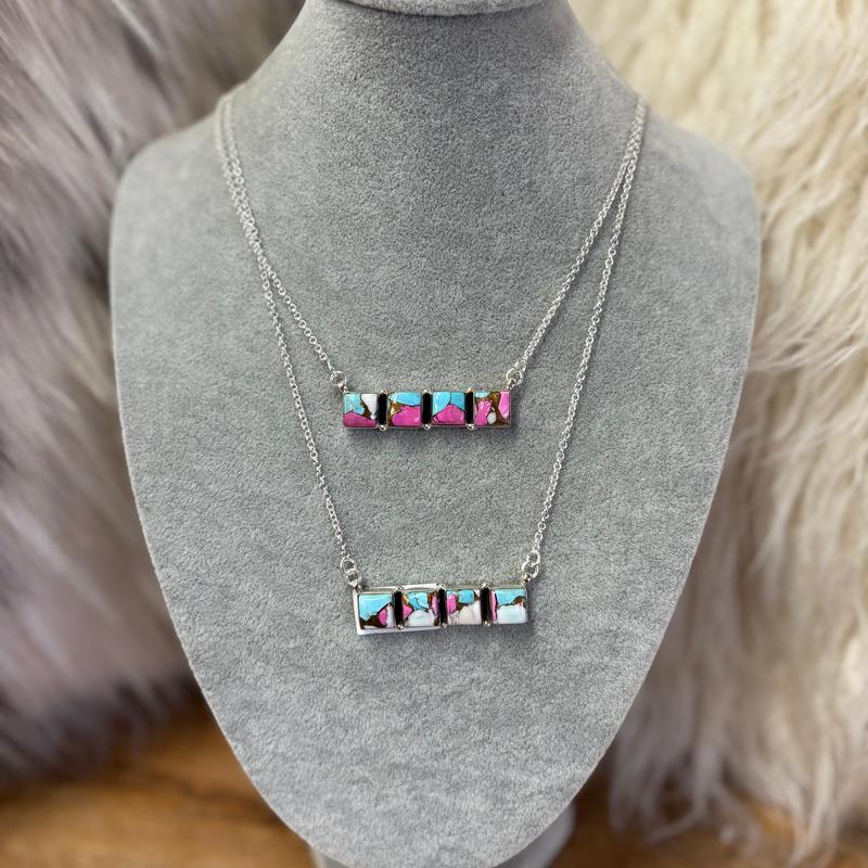 "Sof" Cotton Candy Bar Necklace