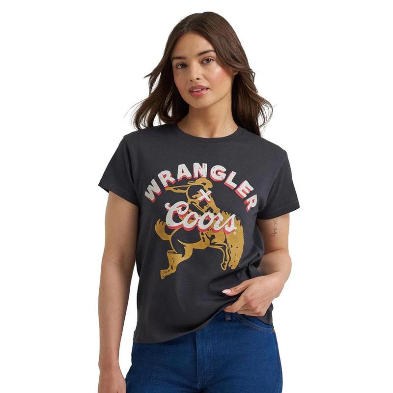 Wrangler Women's Coors Bucking Bronco Tee