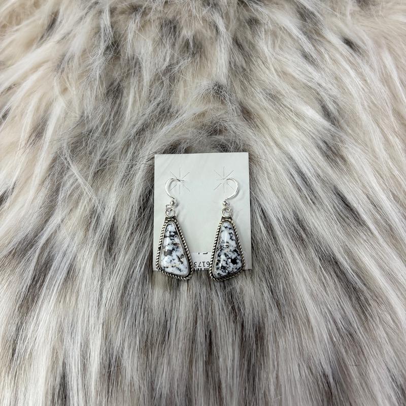 "Wyatt" White Buffalo Earring
