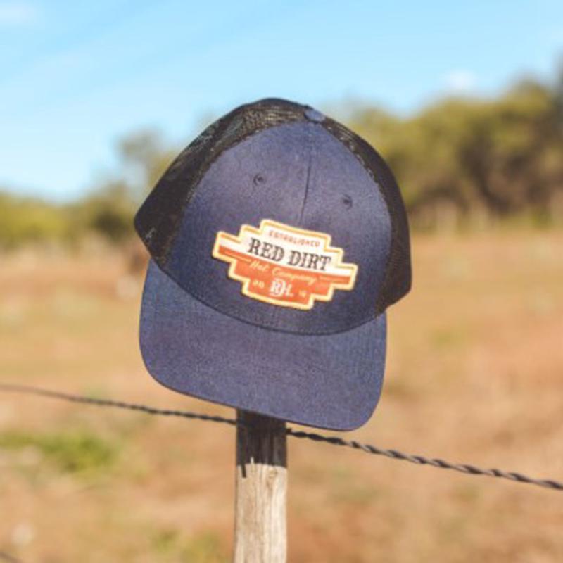 Red Dirt Navy Road Block Cap