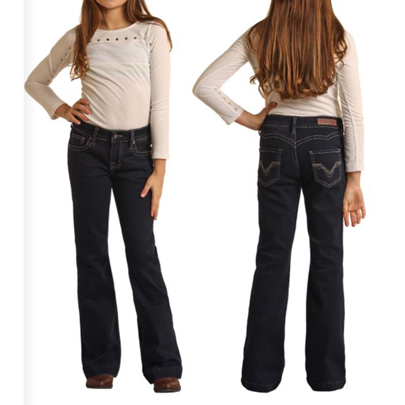 Rock & Roll Girl's Dark Wesh Trouser