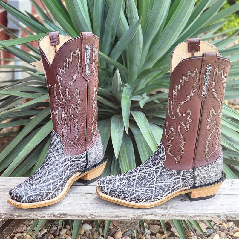 Fenogilo Cookies & Cream Elephant Cowboy Boots