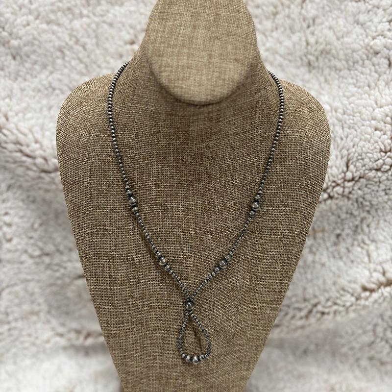 "Alivia" 18" Lariat Navajo Pearl Necklace