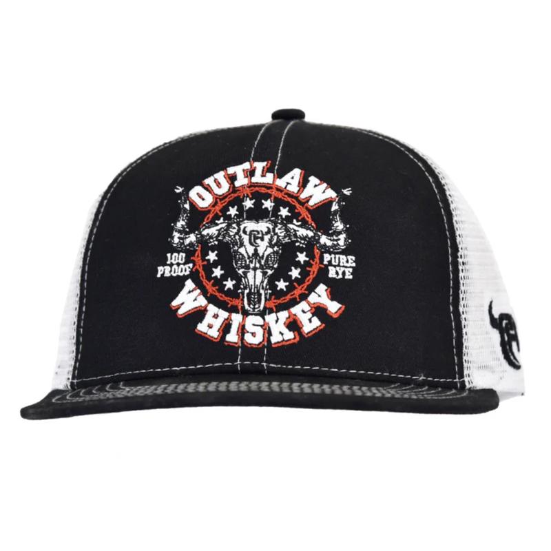 Cowboy Hardware Black & White Outlaw Whisky Cap