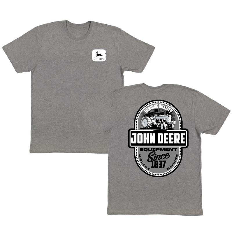 Grey John Deere Genuine Tee