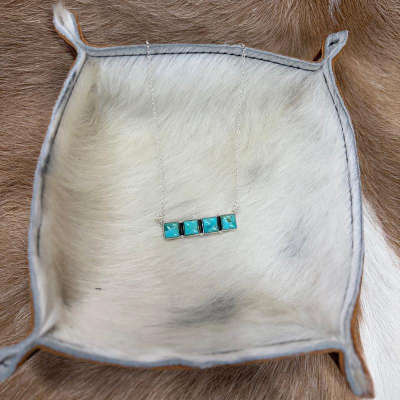 "Micah" Bar Kingman Turquoise necklace