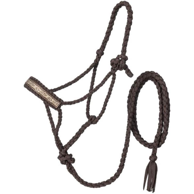 Tough 1 Tooled Leather Overlay Mule Tape Halter