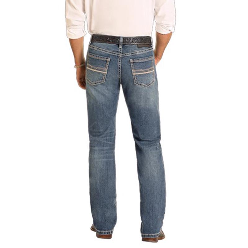 Rock and Roll Slim Fit Rope Stitch Straight Leg