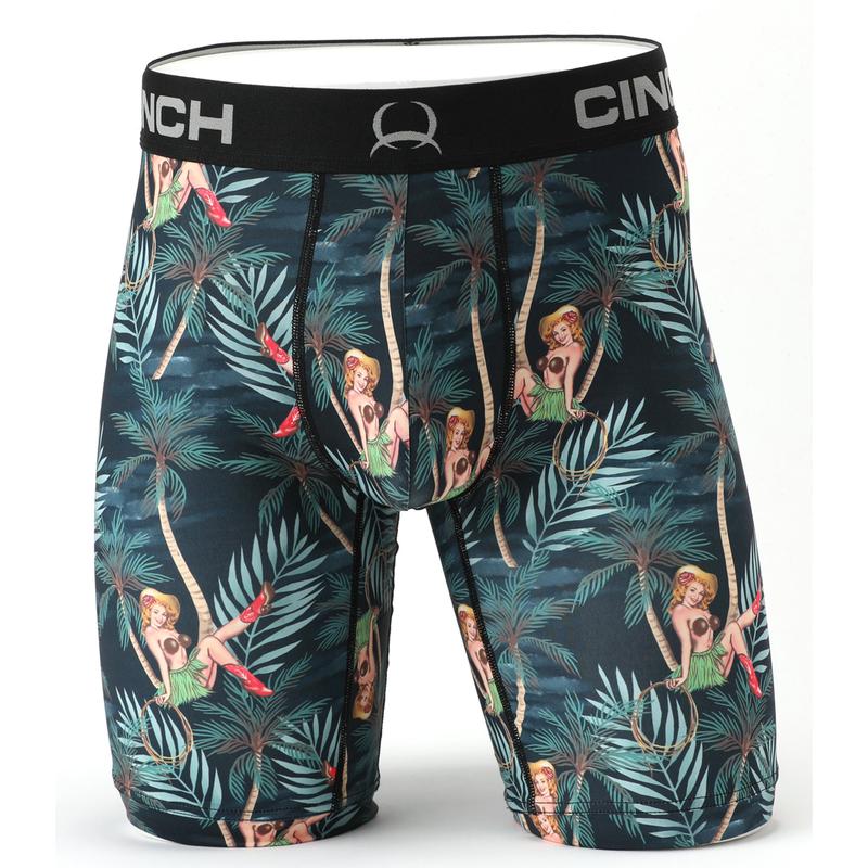 Cinch Men's 9" Pin Up Tropical Boxer Brief
