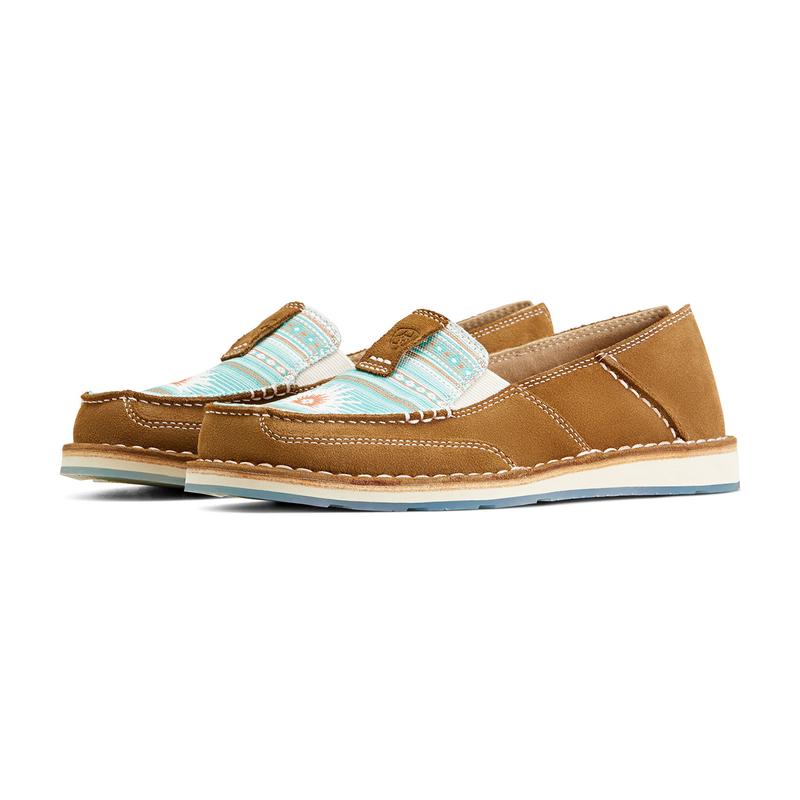 Ariat Women's Tan and Turquoise Aztec Cruiser