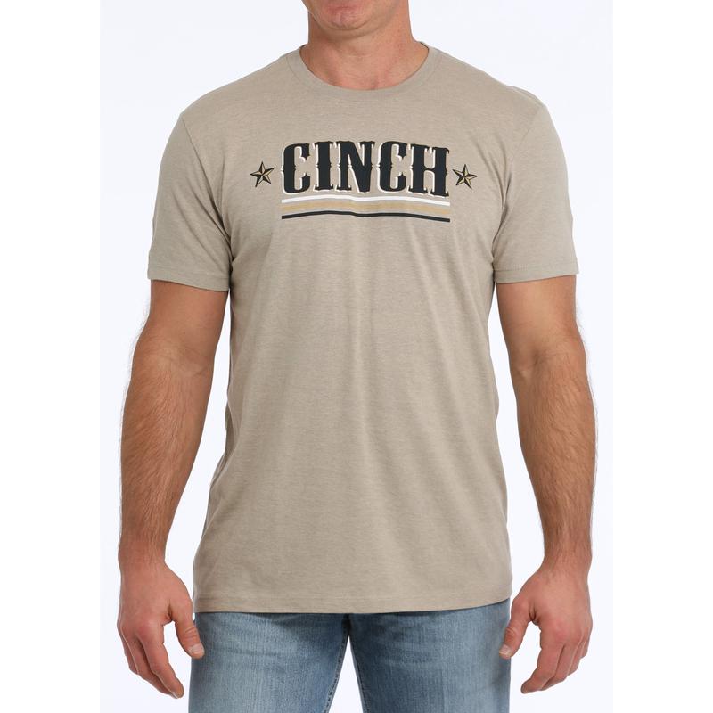 Cinch Men's Cream Tee