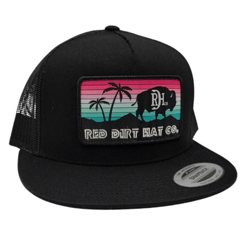 Red Dirt Hat Co. Miami Vice Black Cap