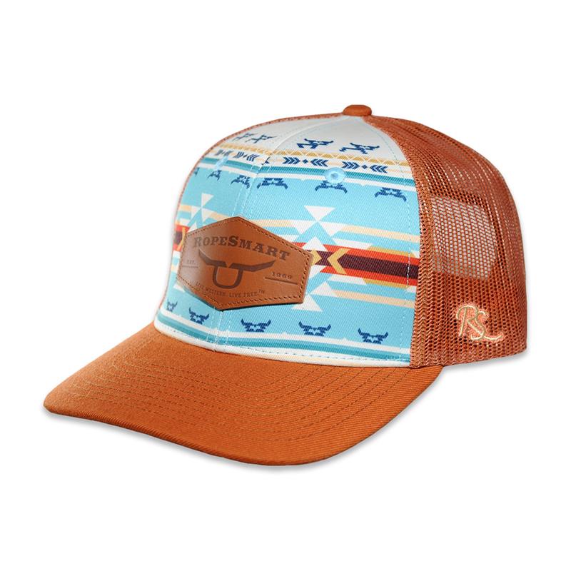 Rope Smart Burnt Orange Marzo Aztec Cap