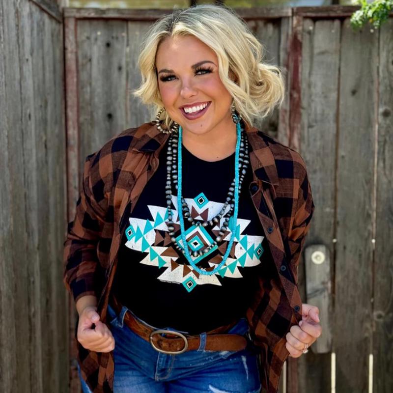 Texas True Threads Kearstin Aztec Tee
