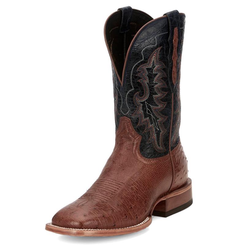 Tony Lama Men's Brown Ostrich Boots