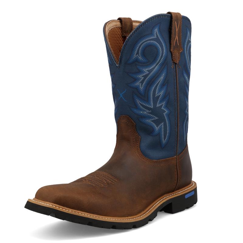 Brown and Blue TechX Boot