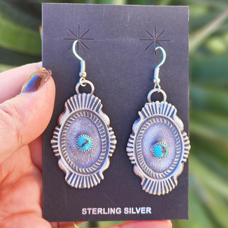 " Henrietta " Turquoise Earrings