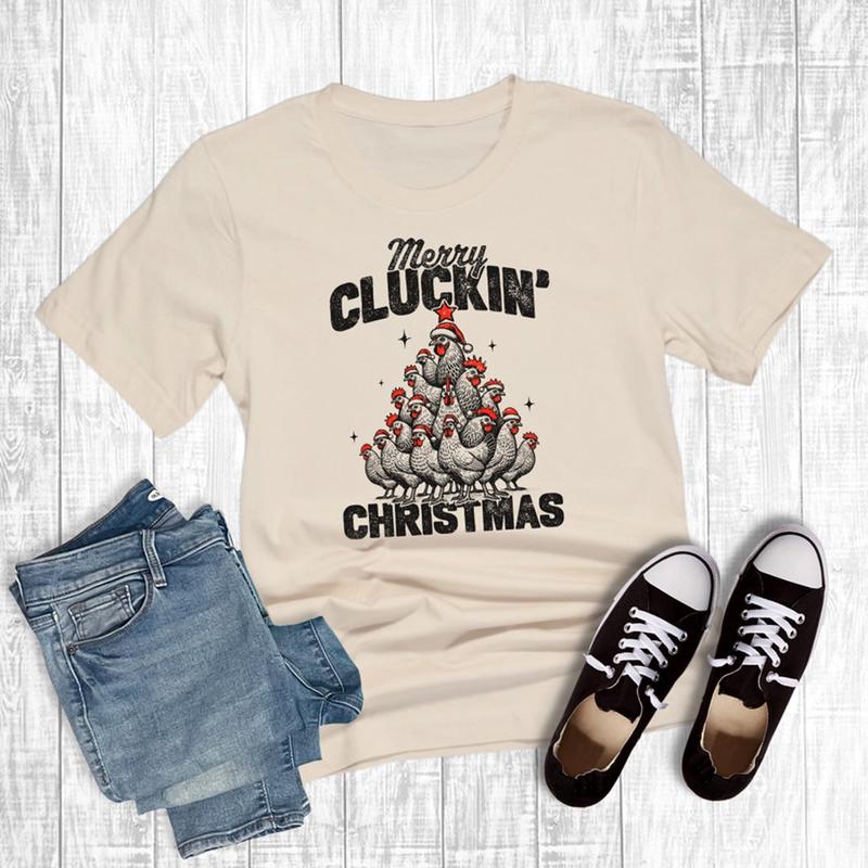 Merry Cluckin Christmas Tee