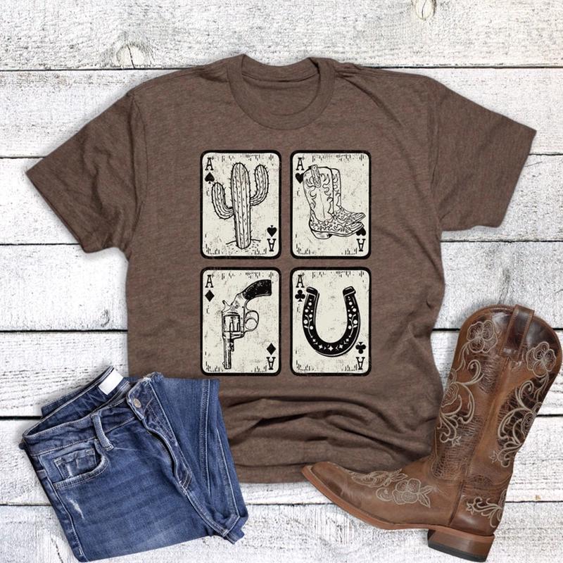 Western Playing Cards Tee