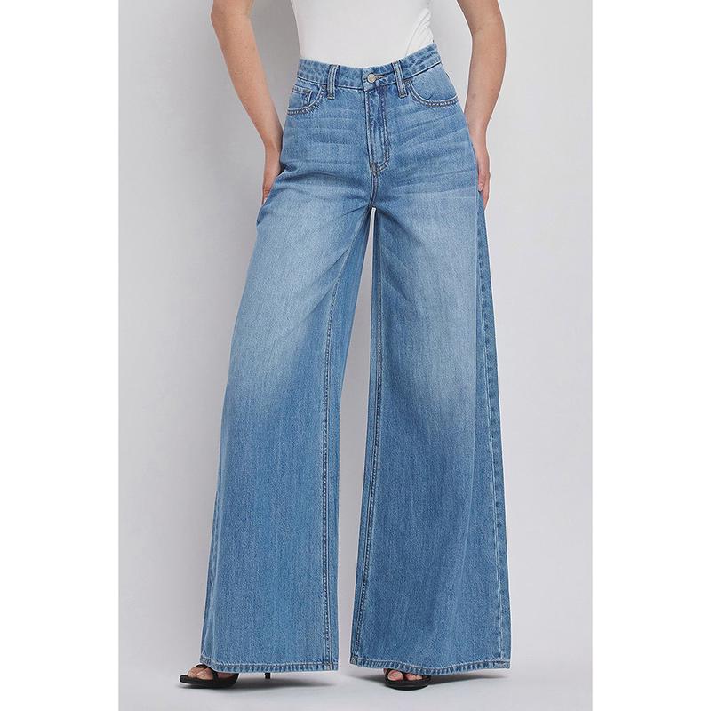 "Olivia " Super High Rise Wide Leg Jeans